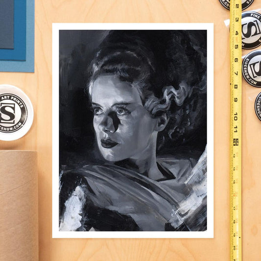 Frankensteins Braut Kunstdruck Bride of Frankenstein by Chris Valentine 41 x 31 cm - ungerahmt Image 2