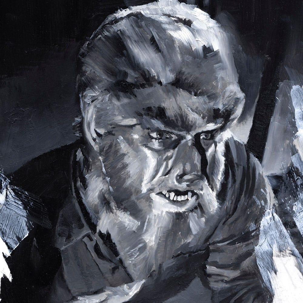 Der Wolfsmensch Kunstdruck The Wolf Man by Chris Valentine 41 x 31 cm - ungerahmt Image 3