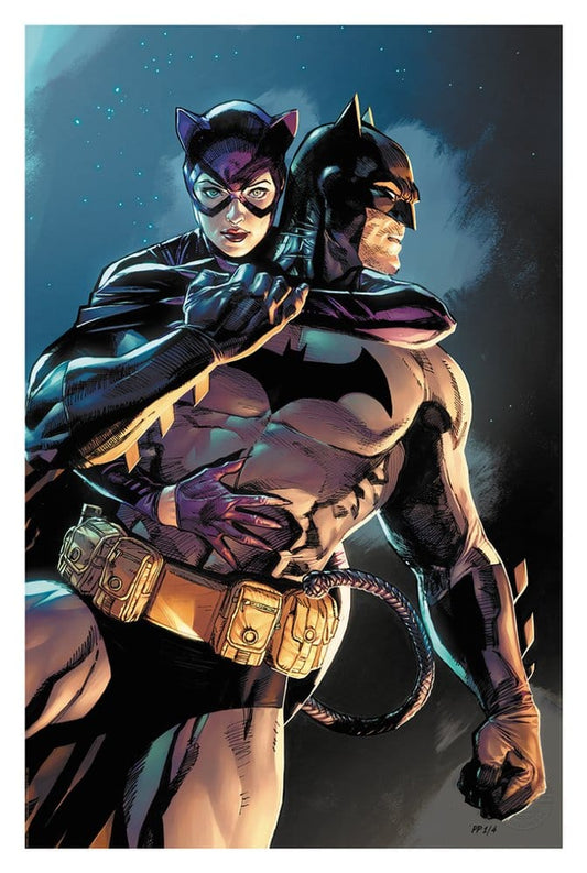 DC Comics Kunstdruck Batman & Catwoman 61 x 41 cm - ungerahmt Image 1