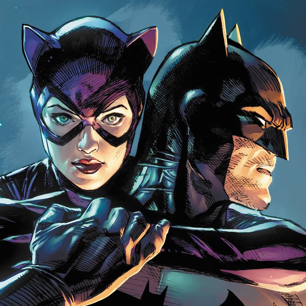 DC Comics Kunstdruck Batman & Catwoman 61 x 41 cm - ungerahmt Image 3