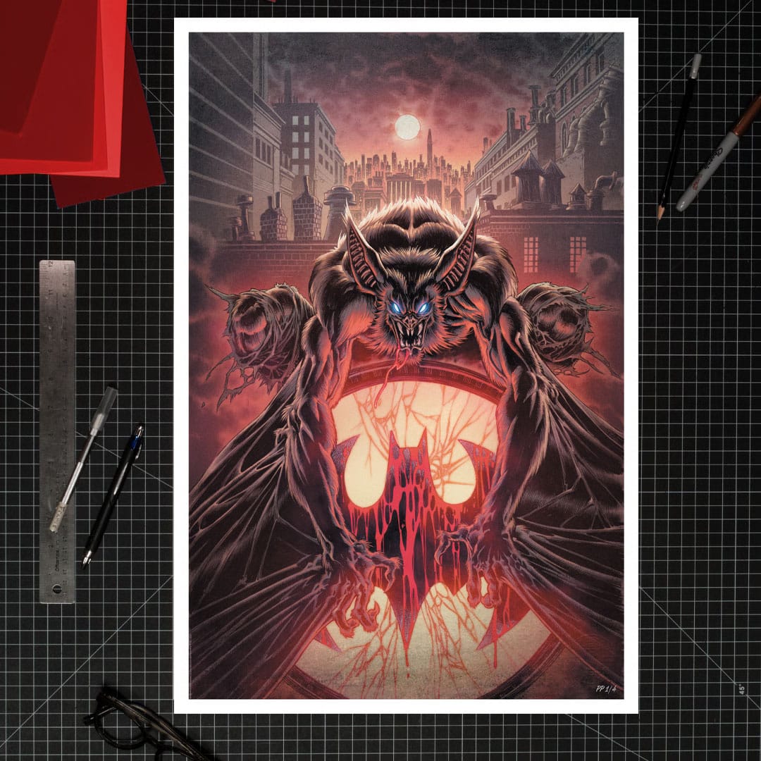 DC Comics Kunstdruck Man-Bat 41 x 61 cm - ungerahmt Image 2