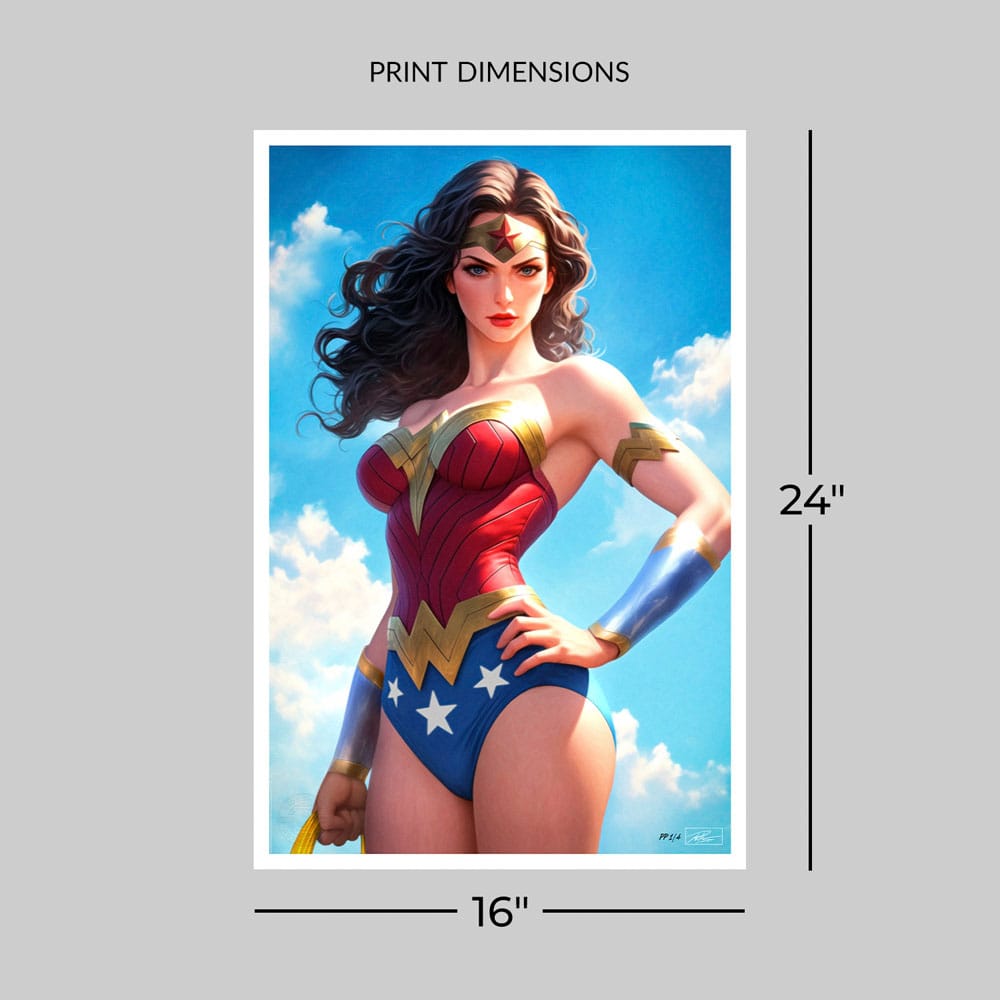 DC Comics Kunstdruck Justice League Trinity: Wonder Woman 61 x 41 cm - ungerahmt Image 4