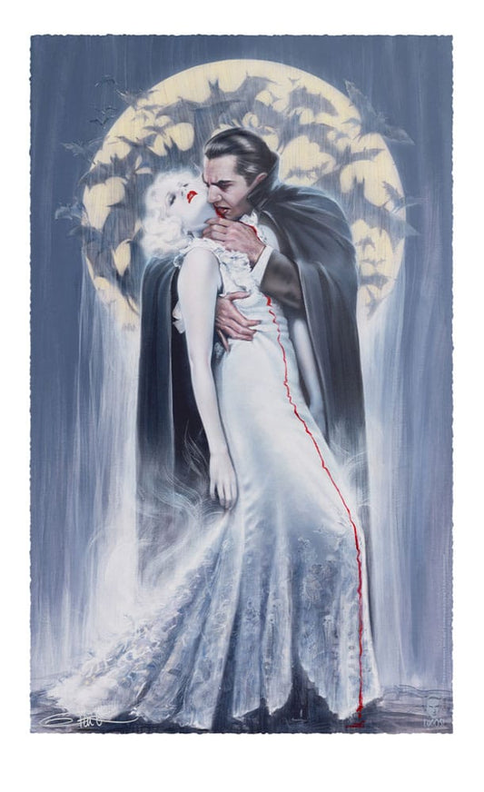 Dracula Kunstdruck The Kiss by Olivia De Berardinis 70 x 43 cm - ungerahmt Image 1