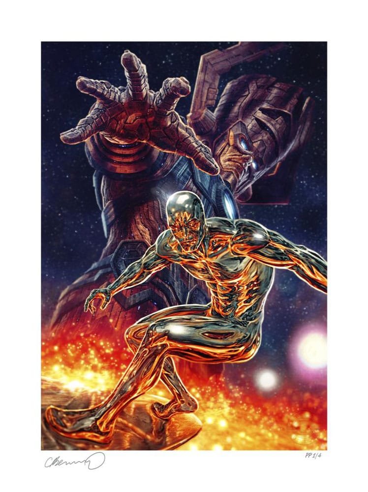 Marvel Kunstdruck Galactus and the Silver Surfer 61 x 41 cm - ungerahmt Image 1