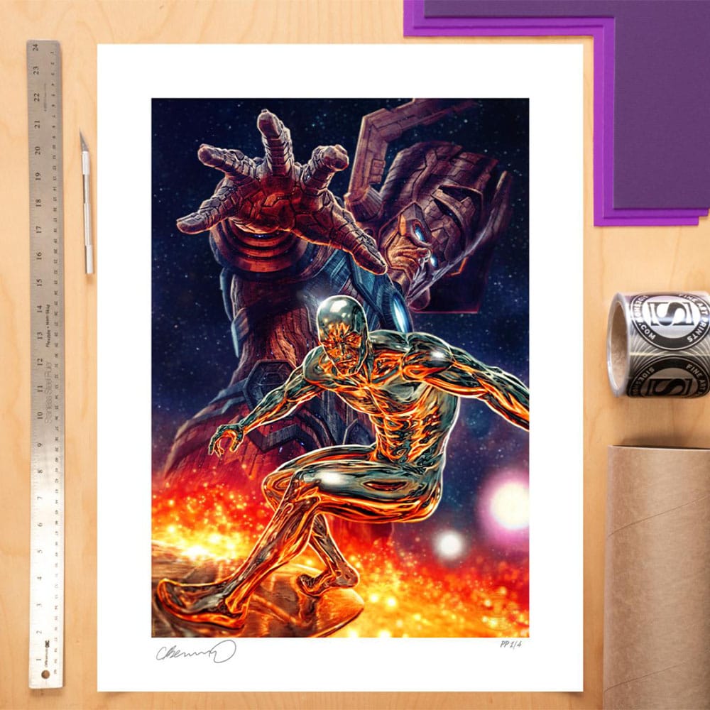 Marvel Kunstdruck Galactus and the Silver Surfer 61 x 41 cm - ungerahmt Image 2