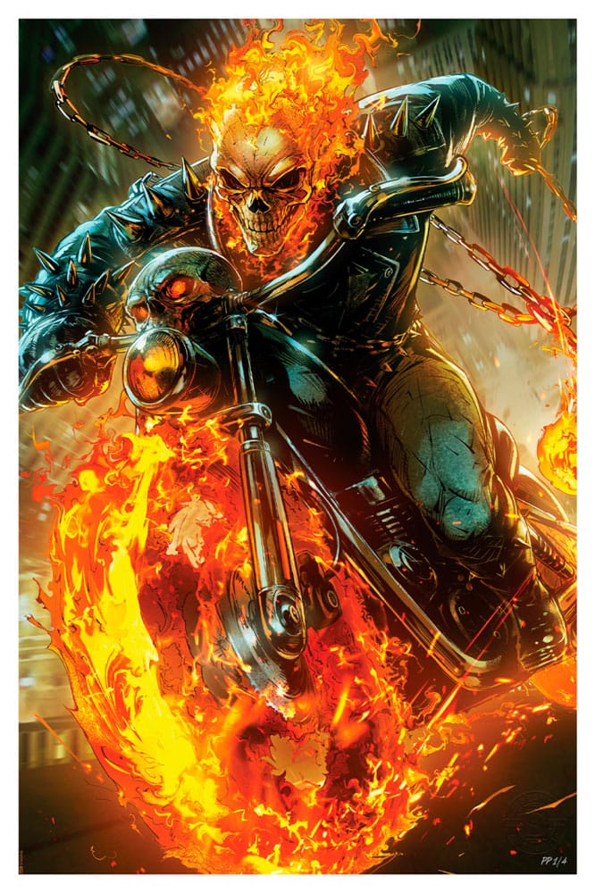 Marvel Kunstdruck Cosmic Ghost Rider 61 x 41 cm - ungerahmt Image 1