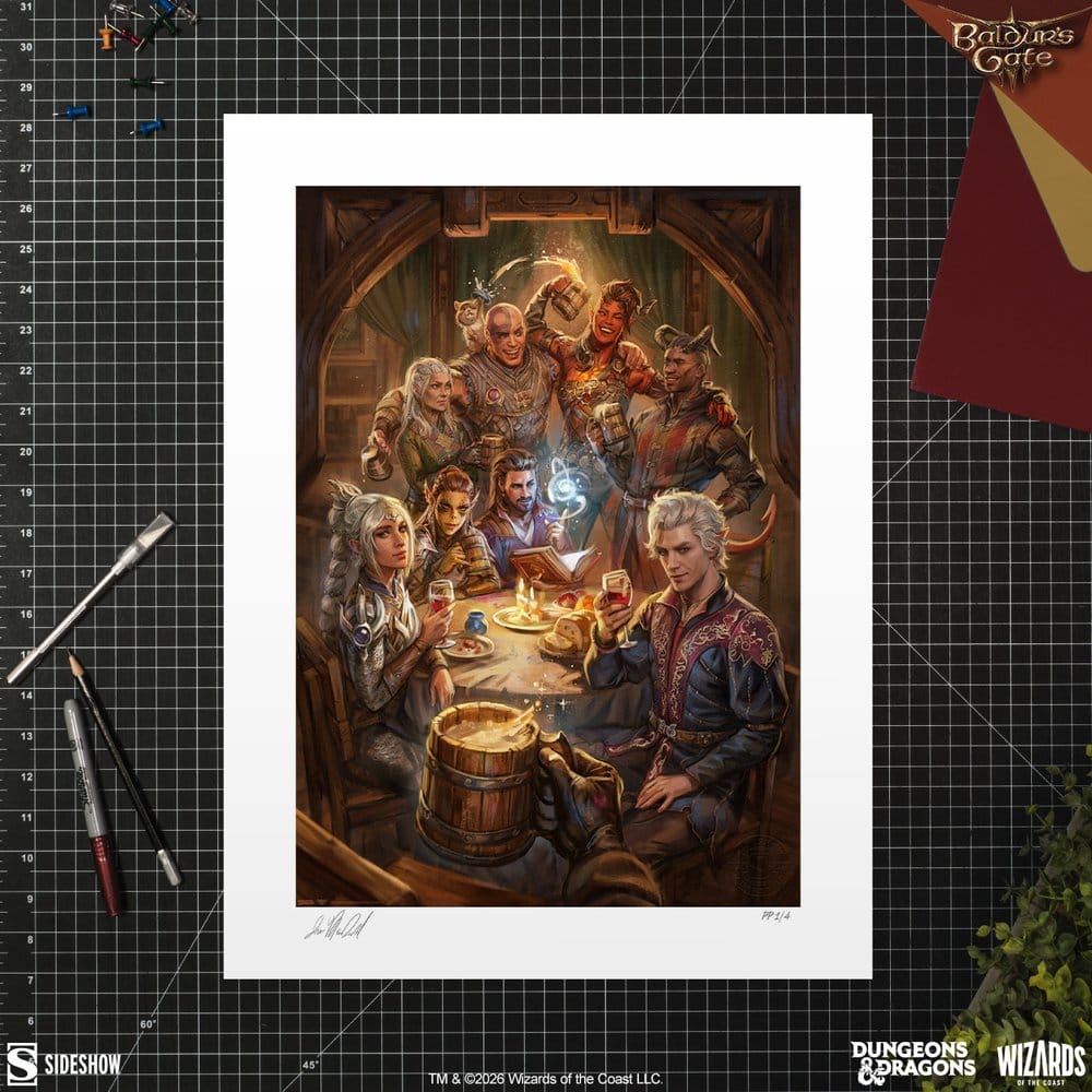 Baldur's Gate III Kunstdruck The Elfsong Tavern 61 x 46 cm - ungerahmt Image 2