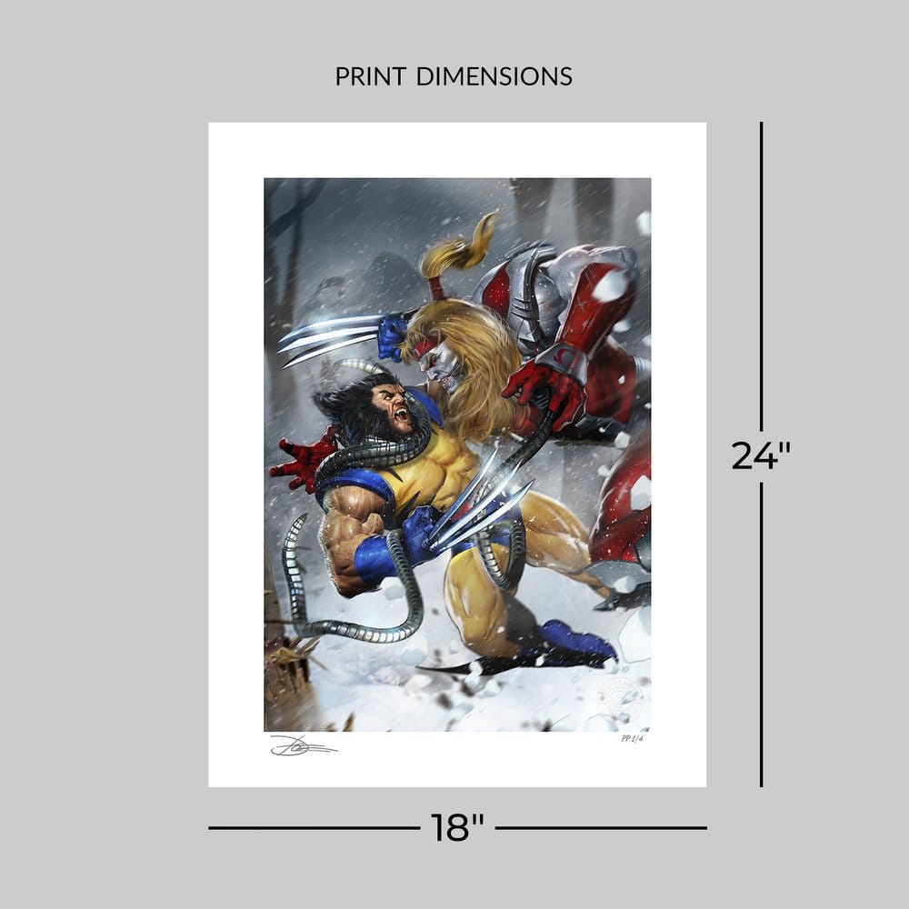 Marvel Kunstdruck Wolverine vs Omega Red 46 x 61 cm - ungerahmt Image 6