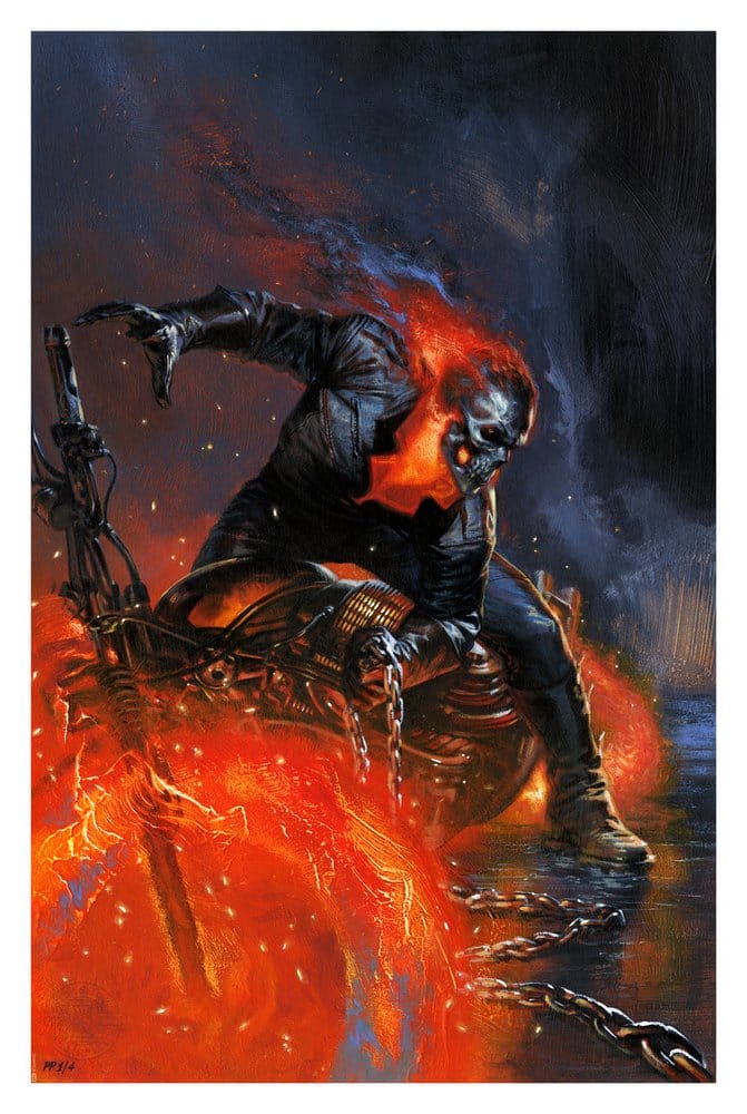 Marvel Kunstdruck Ghost Rider 41 x 61 cm - ungerahmt Image 1
