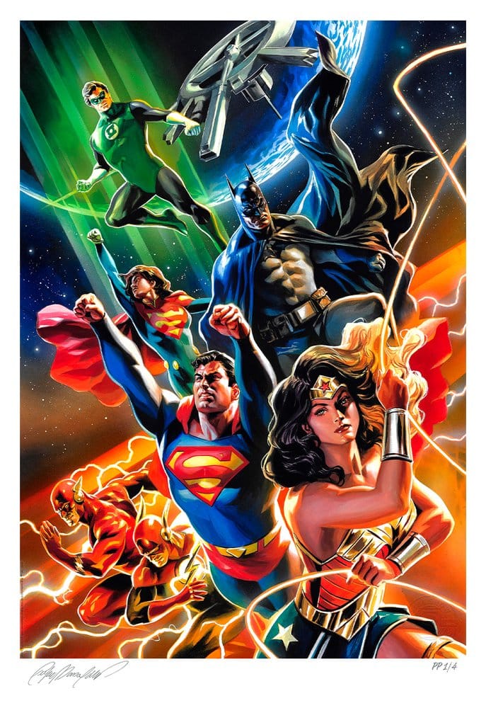 DC Comics Kunstdruck Justice League Unlimited 46 x 61 cm - ungerahmt Image 1