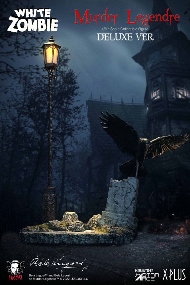The White Zombie My Favourite Movie Diorama 1/6 Murder Legendre R.I.P. Gravestones and Lamp 30 cm Image 1