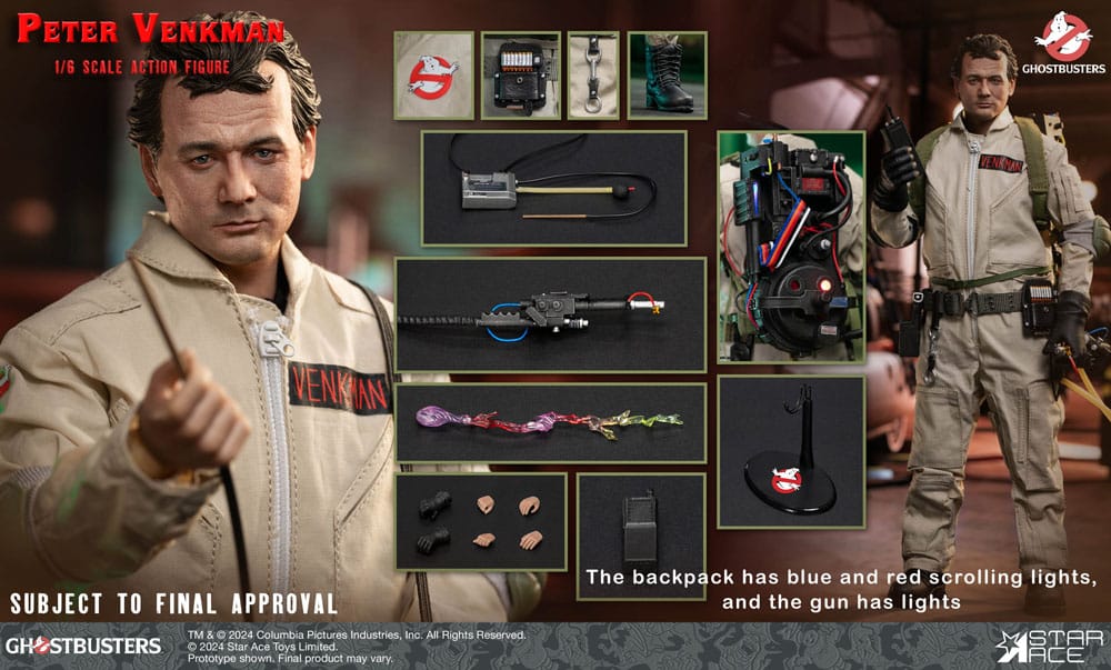Ghostbusters (1984) Actionfigur 1/6 Peter Venkman 30 cm Image 3