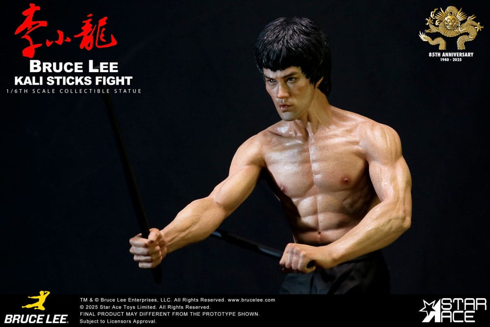 Der Mann mit der Todeskralle My Favourite Movie Statue 1/6 Bruce Lee Kali Sticks Fight Normal Basement  Version 30 cm Image 7