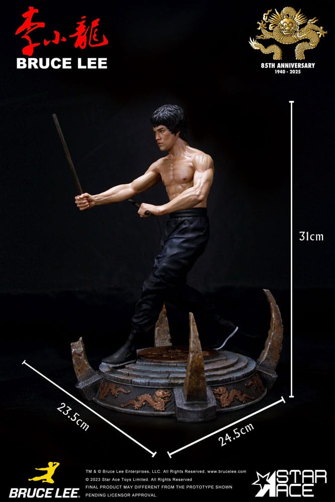 Der Mann mit der Todeskralle My Favourite Movie Statue 1/6 Bruce Lee Kali Sticks Fight Normal Basement  Version 30 cm Image 8