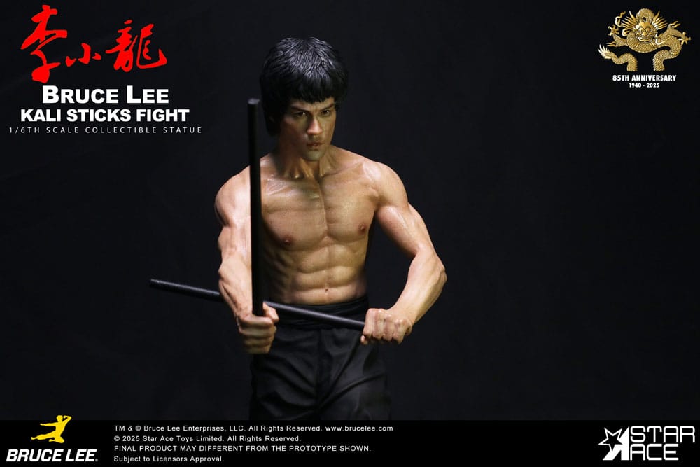 Der Mann mit der Todeskralle My Favourite Movie Statue 1/6 Bruce Lee Kali Sticks Fight Deluxe Basement  Version 30 cm Image 2