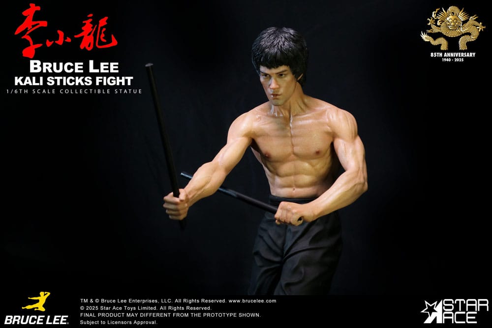 Der Mann mit der Todeskralle My Favourite Movie Statue 1/6 Bruce Lee Kali Sticks Fight Deluxe Basement  Version 30 cm Image 3