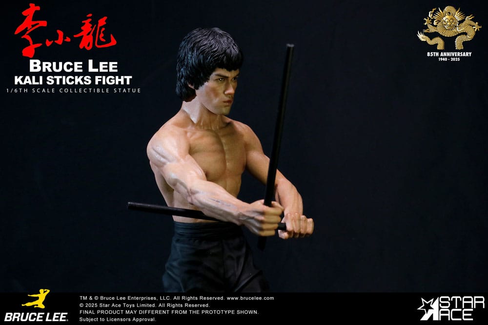 Der Mann mit der Todeskralle My Favourite Movie Statue 1/6 Bruce Lee Kali Sticks Fight Deluxe Basement  Version 30 cm Image 4