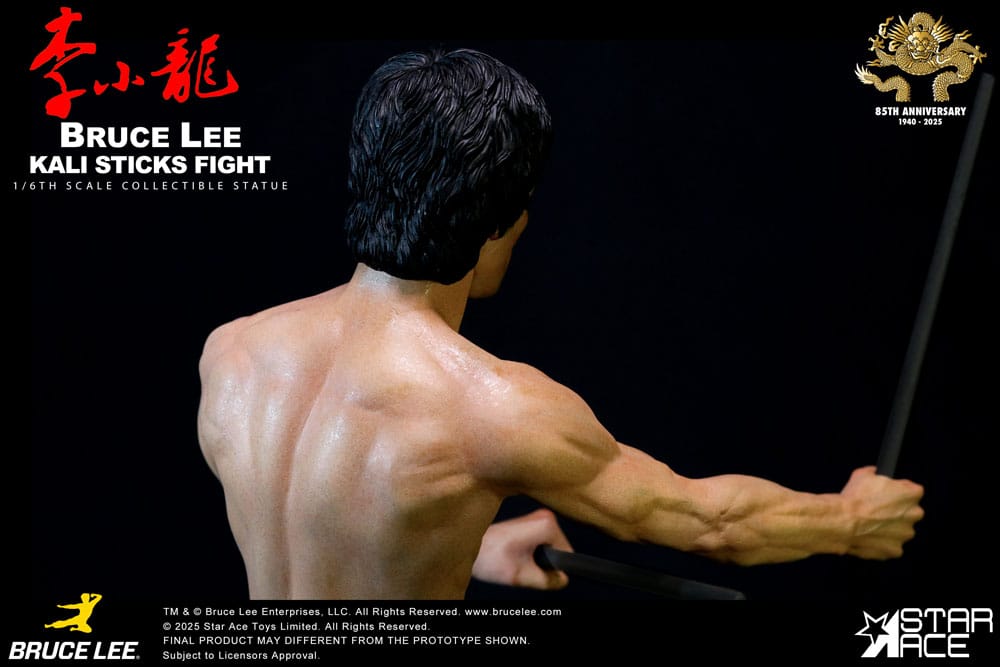 Der Mann mit der Todeskralle My Favourite Movie Statue 1/6 Bruce Lee Kali Sticks Fight Deluxe Basement  Version 30 cm Image 7