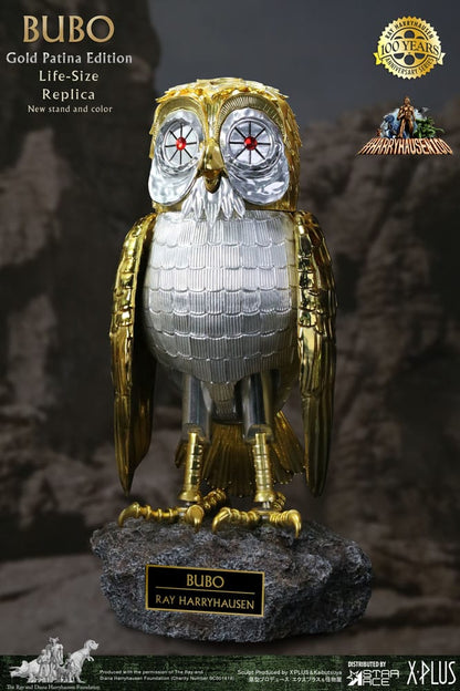 Kampf der Titanen Statue Ray Harryhausens Bubo Gold Patina Edition Deluxe Ver. 34 cm Image 2