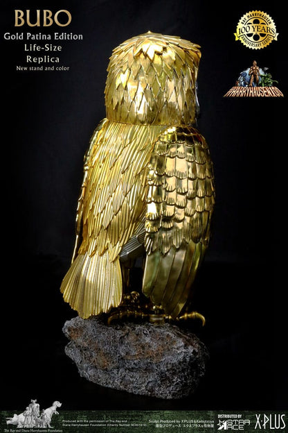Kampf der Titanen Statue Ray Harryhausens Bubo Gold Patina Edition Deluxe Ver. 34 cm Image 5