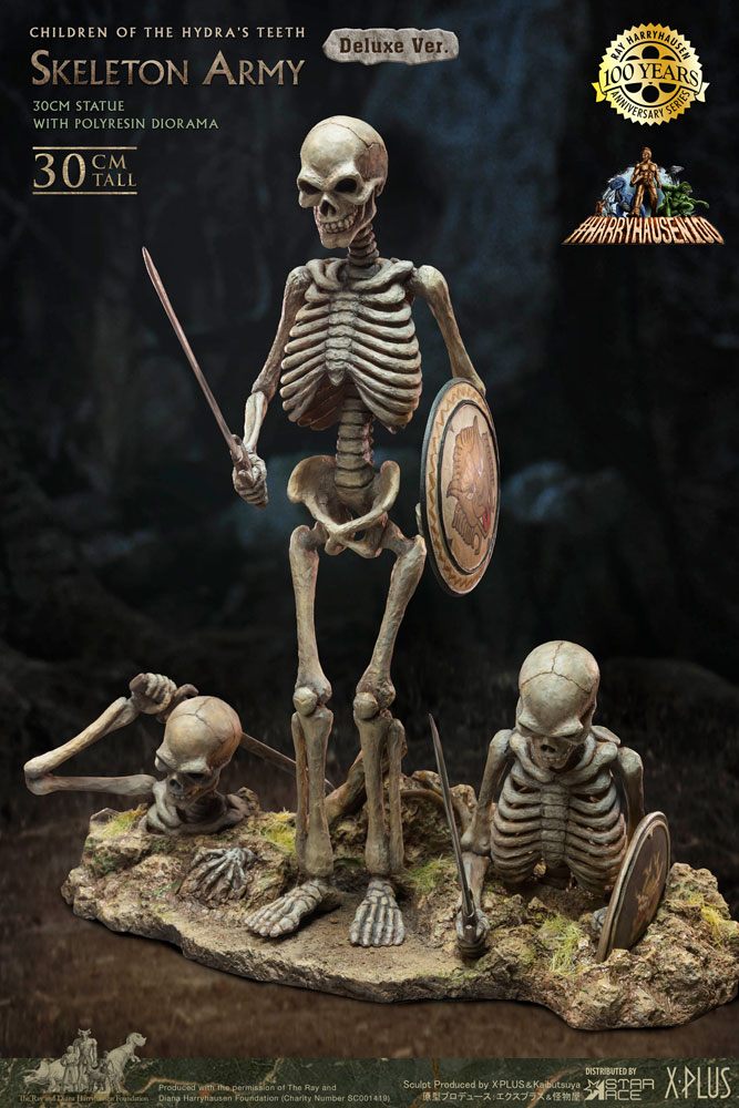 Jason und die Argonauten Gigantic Soft Vinyl Statue Ray Harryhausens Skeleton Army (Children of the Hydra's Teeth) Deluxe Ver. 32 cm Image 1