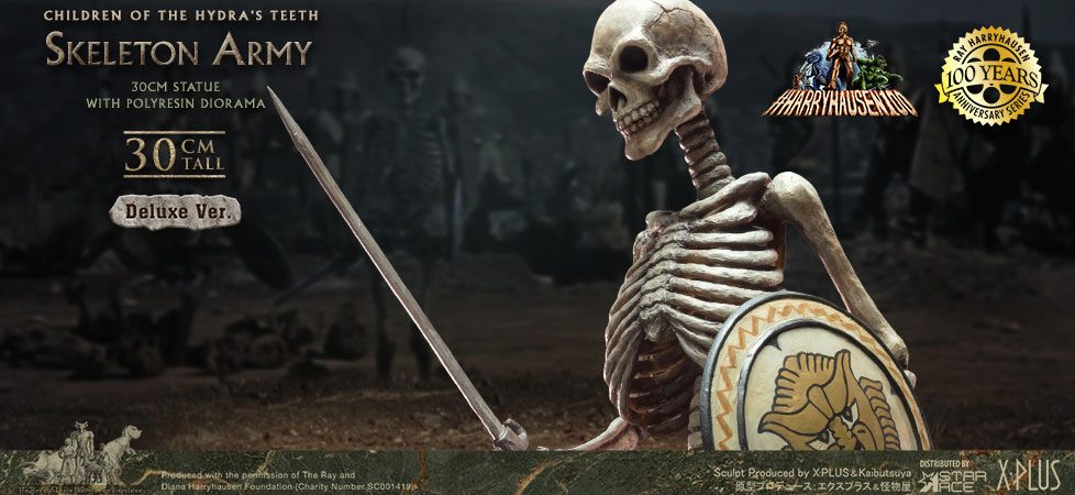 Jason und die Argonauten Gigantic Soft Vinyl Statue Ray Harryhausens Skeleton Army (Children of the Hydra's Teeth) Deluxe Ver. 32 cm Image 2