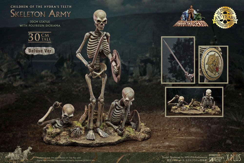 Jason und die Argonauten Gigantic Soft Vinyl Statue Ray Harryhausens Skeleton Army (Children of the Hydra's Teeth) Deluxe Ver. 32 cm Image 7