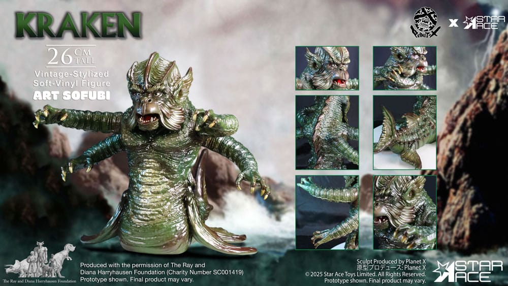 Ray Harryhausens Soft Vinyl Statue The Kraken Vintage Style 25 cm Image 4