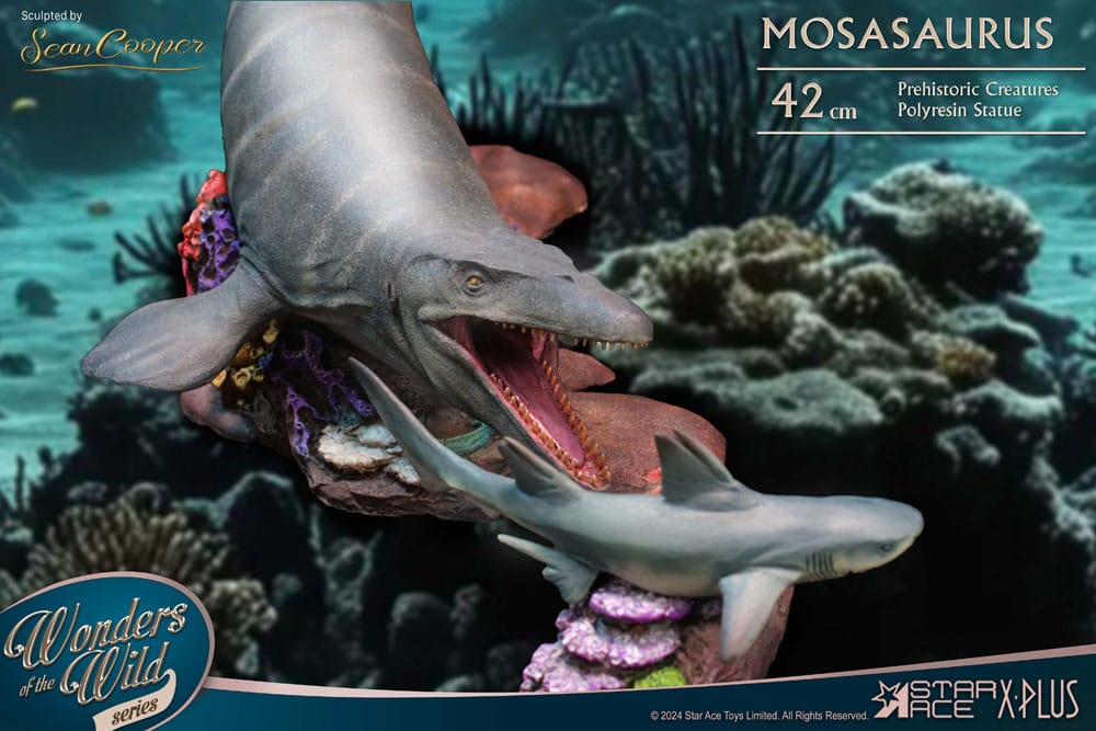 Wonders of the Wild Statue Mosasaurus (DX) 42 cm Image 2