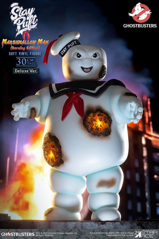 Ghostbusters Soft Vinyl Statue Stay Puft Marshmallow Man Burnign Edition Deluxe Version 30 cm Image 1