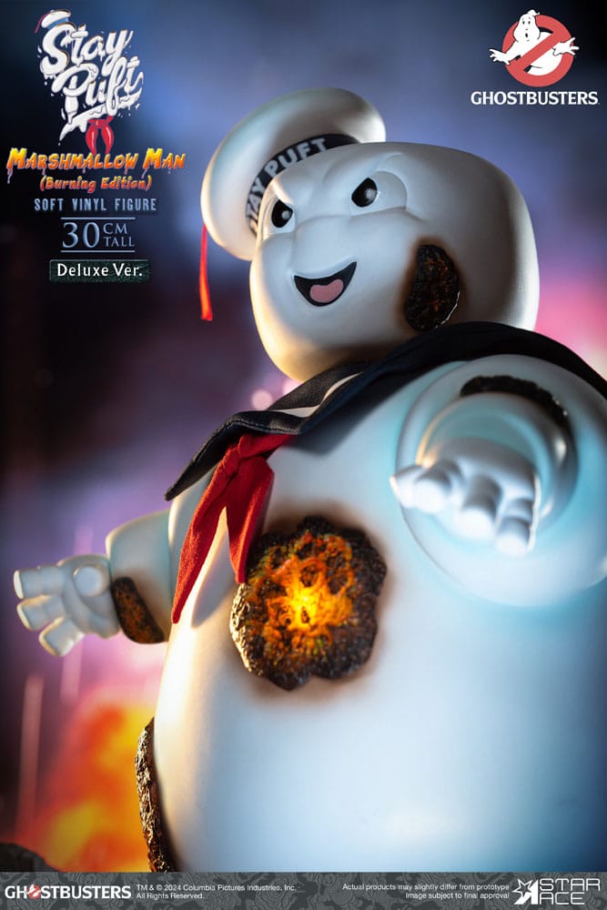 Ghostbusters Soft Vinyl Statue Stay Puft Marshmallow Man Burnign Edition Deluxe Version 30 cm Image 3