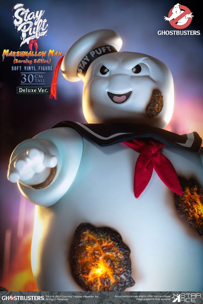 Ghostbusters Soft Vinyl Statue Stay Puft Marshmallow Man Burnign Edition Deluxe Version 30 cm Image 4