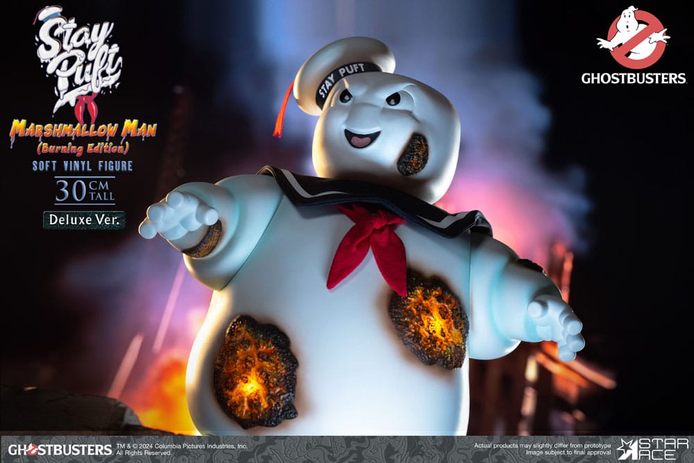 Ghostbusters Soft Vinyl Statue Stay Puft Marshmallow Man Burnign Edition Deluxe Version 30 cm Image 5