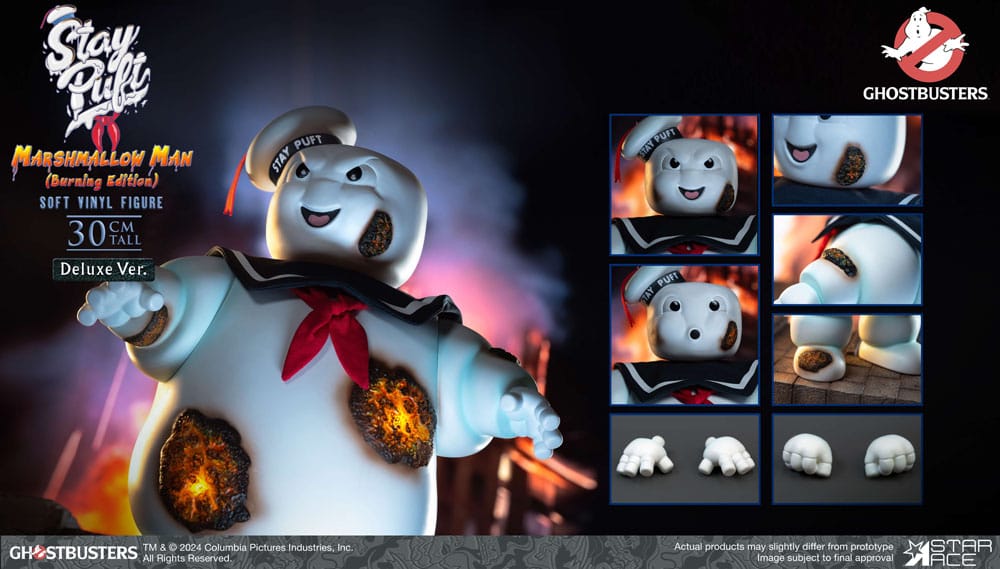 Ghostbusters Soft Vinyl Statue Stay Puft Marshmallow Man Burnign Edition Deluxe Version 30 cm Image 11