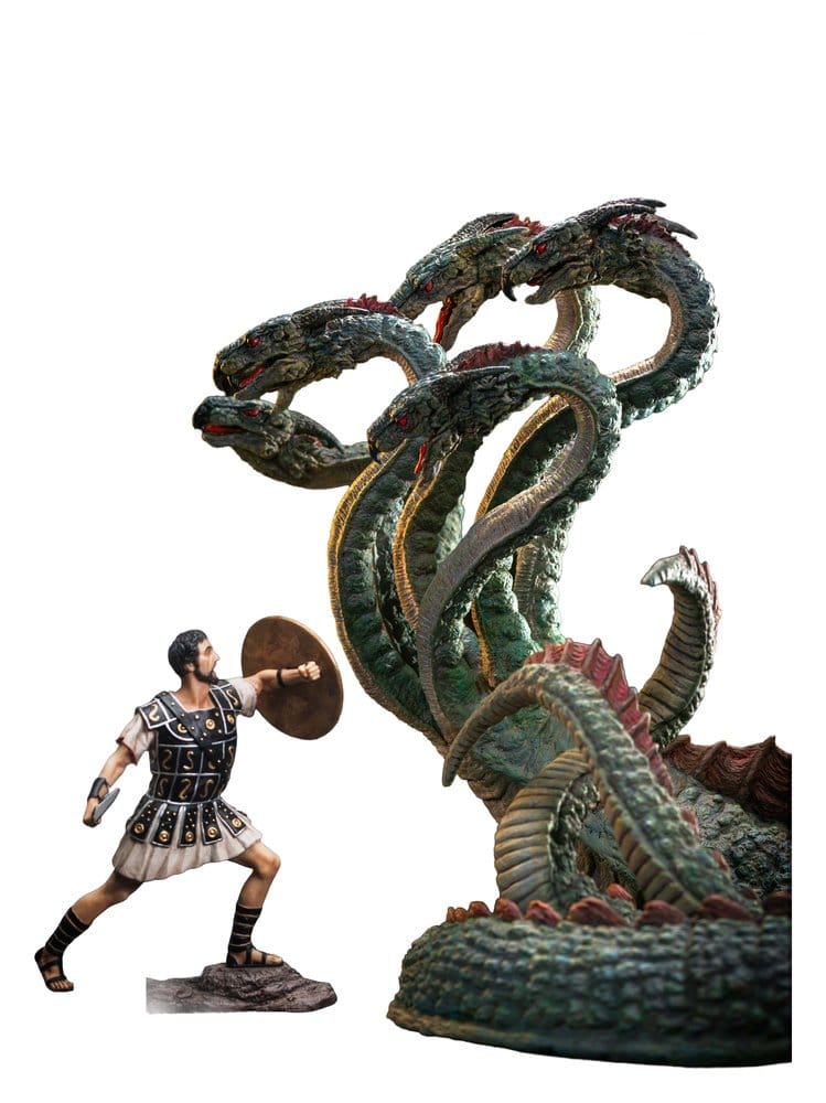 Ray Harryhausen Painted Statue Hydra with Jason Warrior Resin Statue 30 cm Image 1