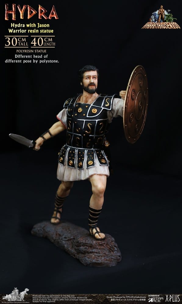 Ray Harryhausen Painted Statue Hydra with Jason Warrior Resin Statue 30 cm Image 4