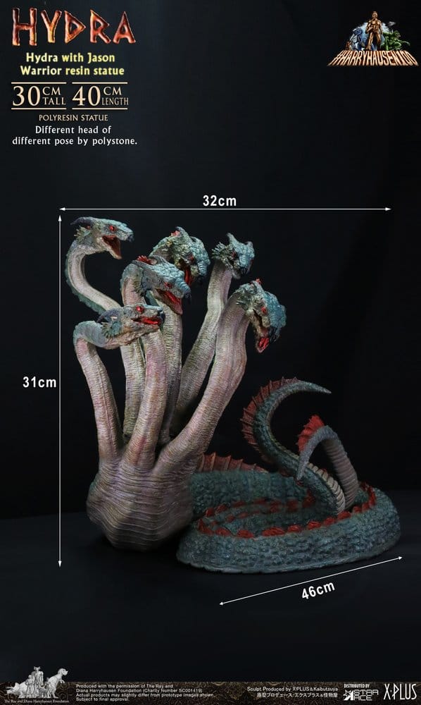 Ray Harryhausen Painted Statue Hydra with Jason Warrior Resin Statue 30 cm Image 5