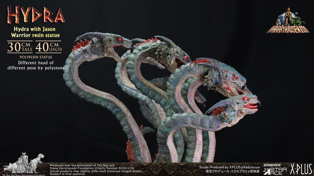 Ray Harryhausen Painted Statue Hydra with Jason Warrior Resin Statue 30 cm Image 6