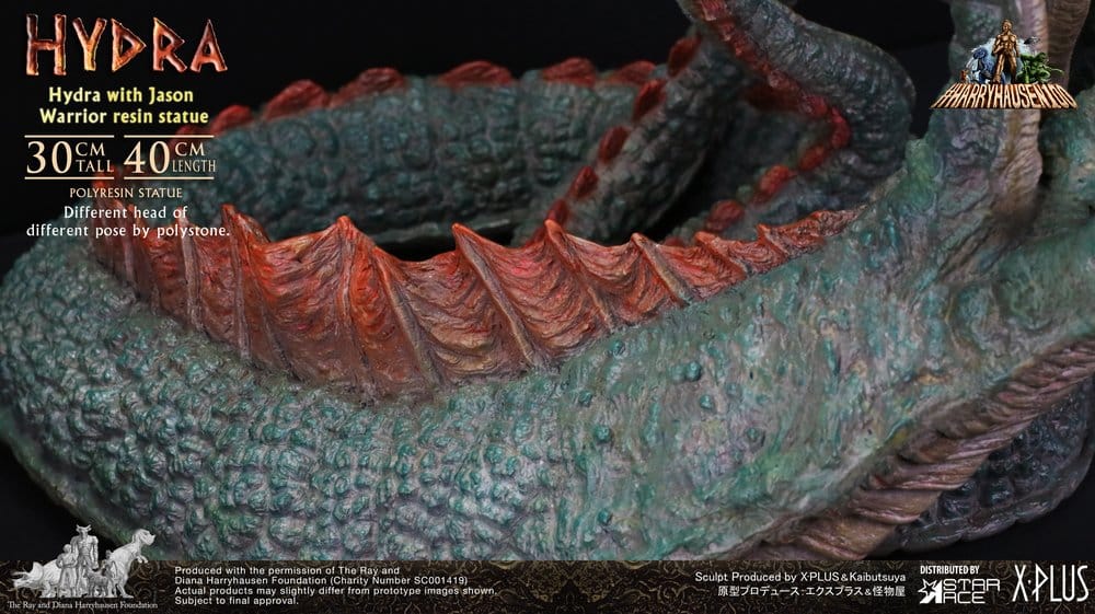 Ray Harryhausen Painted Statue Hydra with Jason Warrior Resin Statue 30 cm Image 7