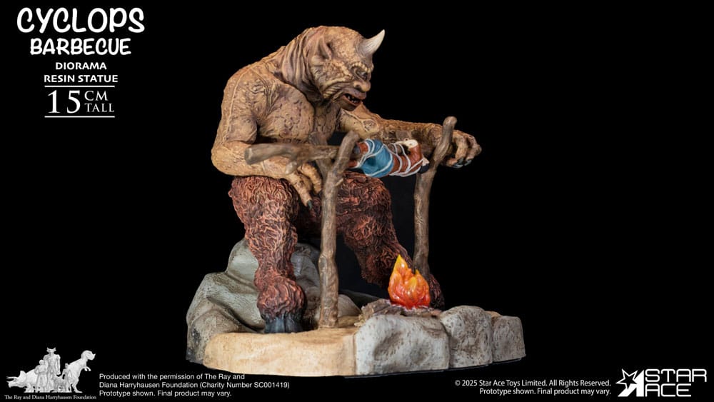Ray Harryhausen Diorama 1/8 Cyclops Barbecue Scene 17 cm Image 1