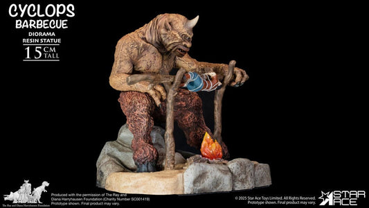 Ray Harryhausen Diorama 1/8 Cyclops Barbecue Scene 17 cm Image 1