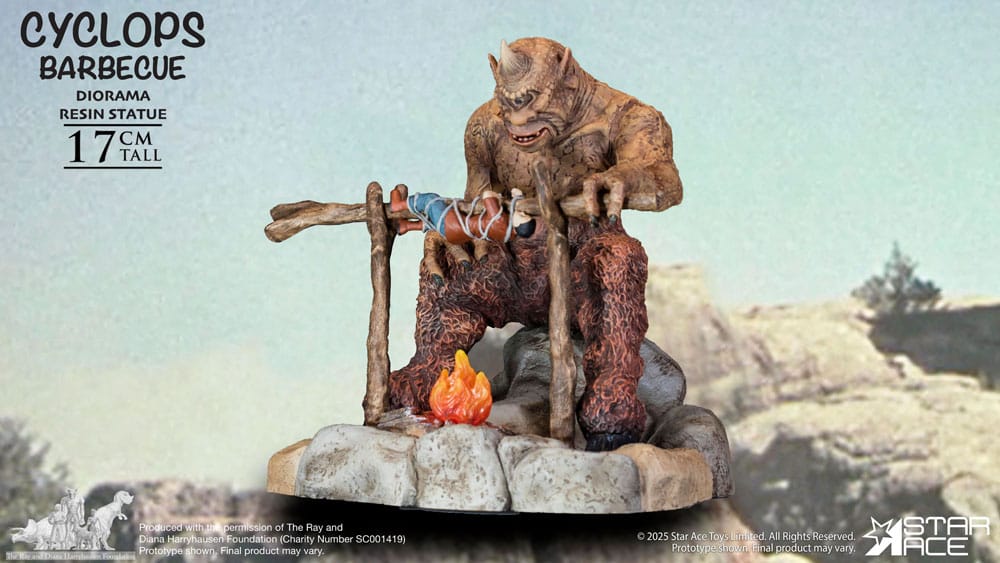 Ray Harryhausen Diorama 1/8 Cyclops Barbecue Scene 17 cm Image 4