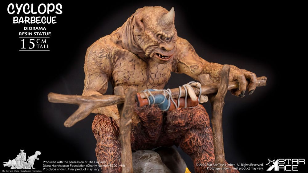 Ray Harryhausen Diorama 1/8 Cyclops Barbecue Scene 17 cm Image 7