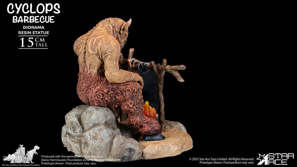 Ray Harryhausen Diorama 1/8 Cyclops Barbecue Scene 17 cm Image 9