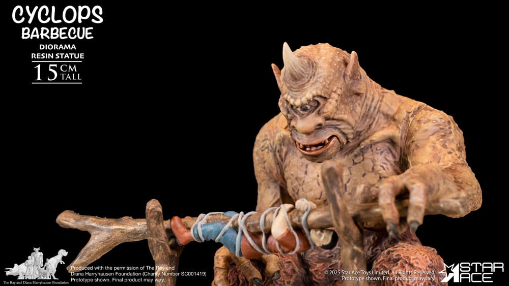 Ray Harryhausen Diorama 1/8 Cyclops Barbecue Scene 17 cm Image 10