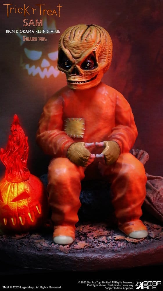 Trick R Treat Diorama Resin Statue Sam DX 18 cm Image 1