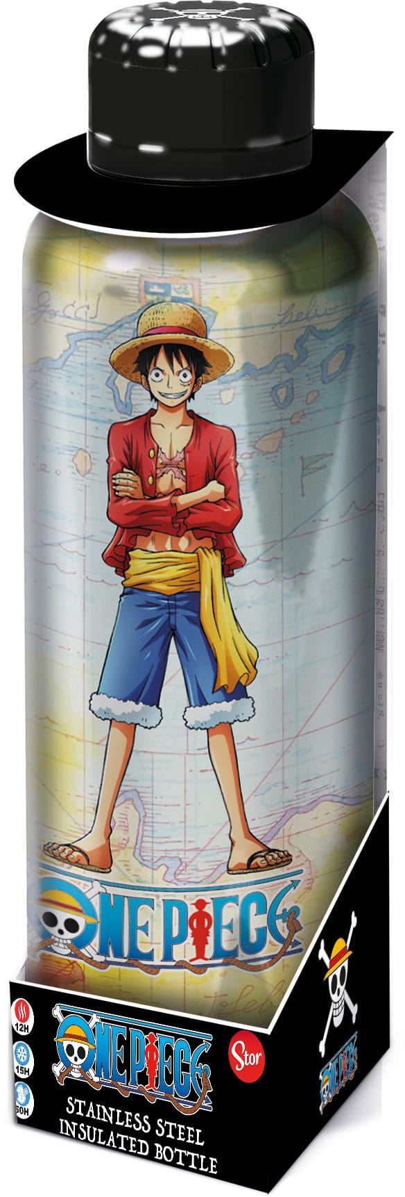One Piece Edelstahl-Trinkflasche Ruffy Image