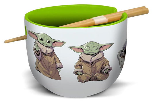Star Wars: The Mandalorian Ramen-Schüssel mit Stäbchen Grogu Image 1