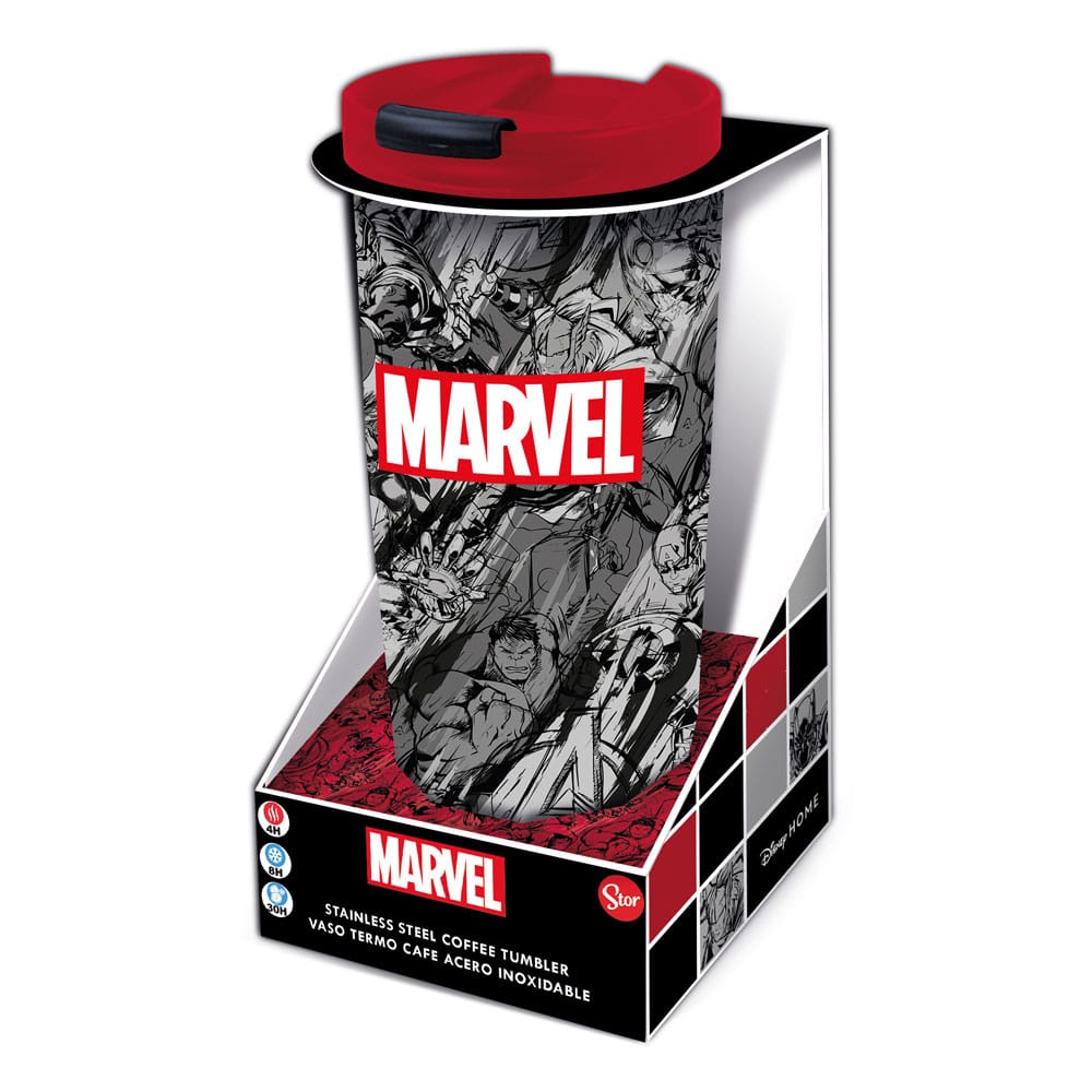 Marvel Edelstahl-Reisebecher Marvel Pattern Image