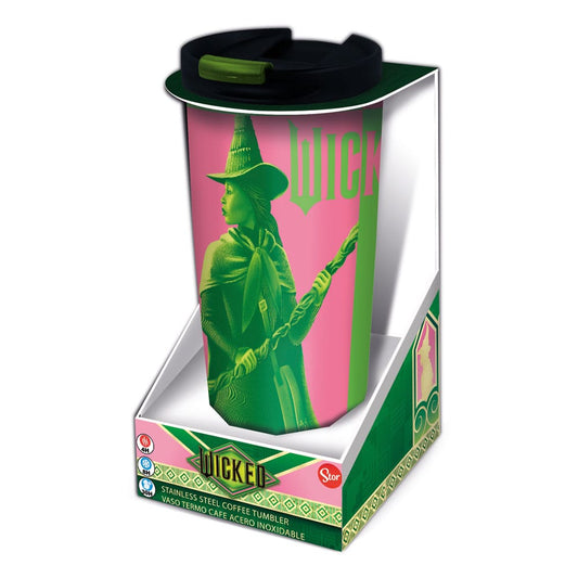 Wicked Edelstahl-Reisebecher Elphaba & Glinda Image